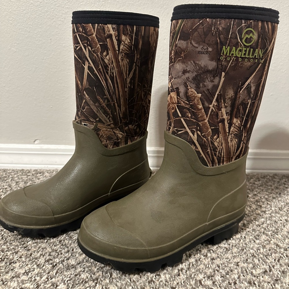Magellan Youth 4 Camo Rubber Boots